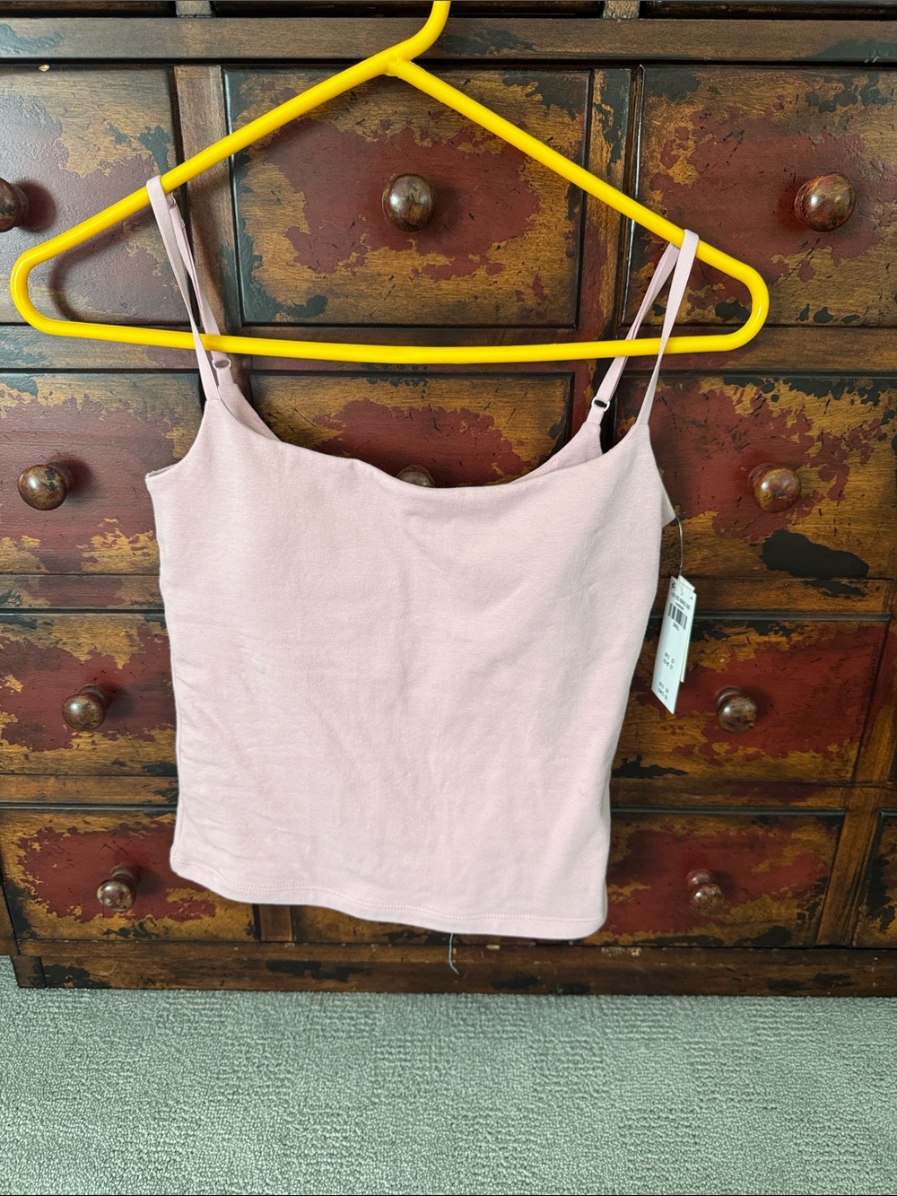 Abercrombie & Fitch Dusty Pink Ribbed Camisole